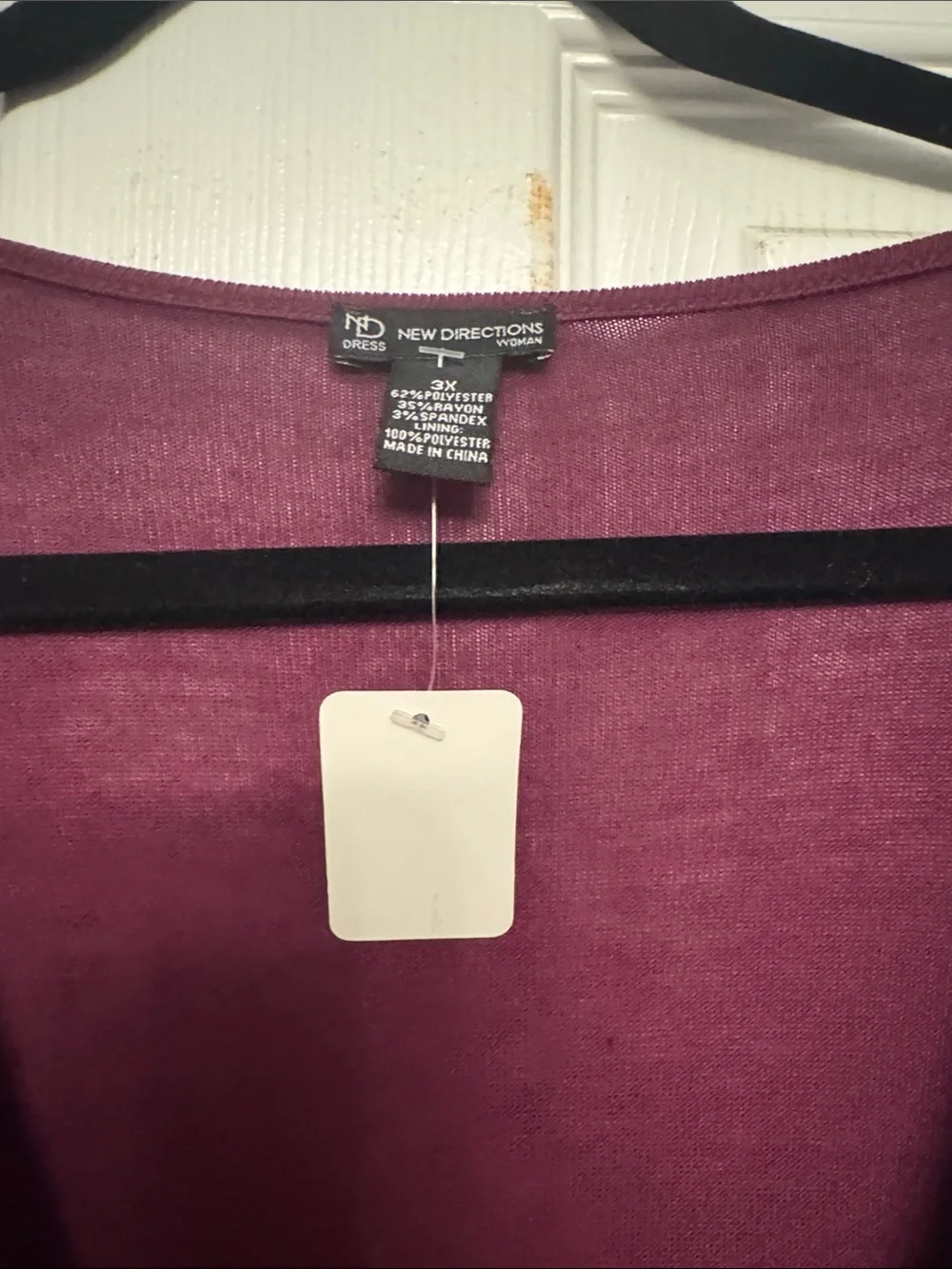 new directions Plum Cowl Neck Long Sleeve Midi Dress